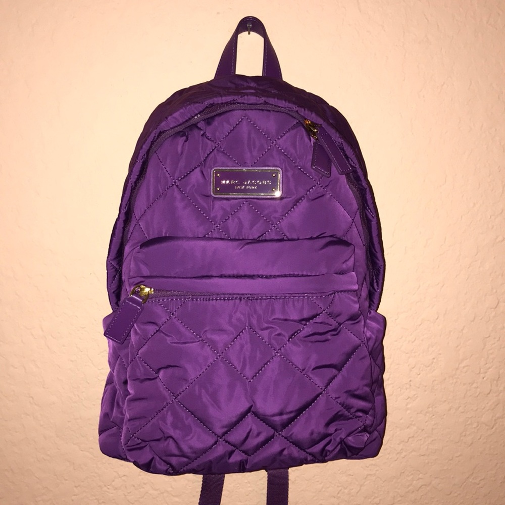 Marc Jacobs purple backpack